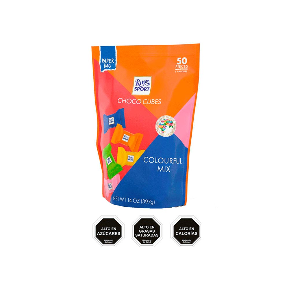 Choco Cubes Pouch Ritter Sport 10X397G Chocolate