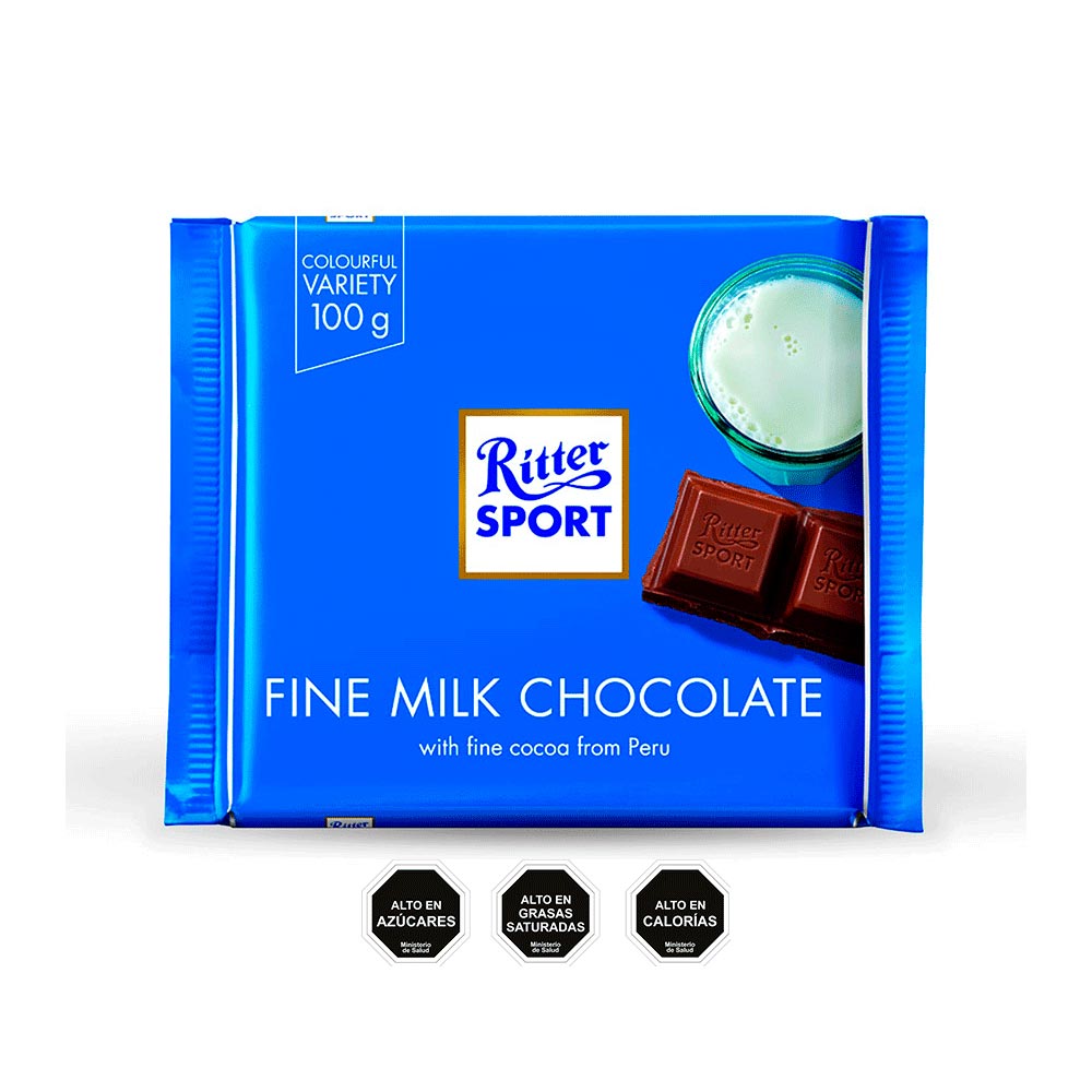 Fine Milk 35% Cacao Ritter Sport 12X100G Chocolates