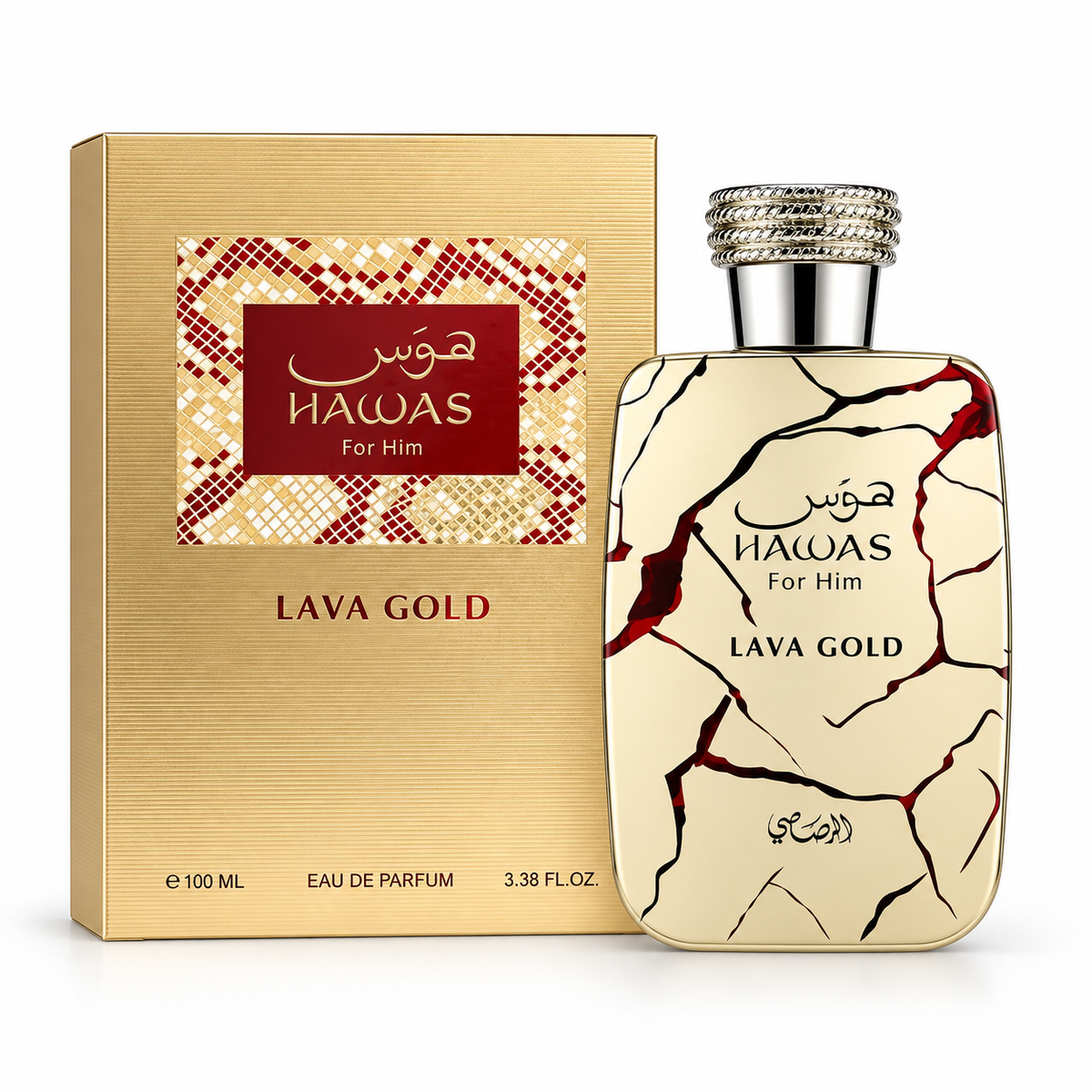 Hawas Lava Gold Rasasi 100Ml Hombre Edp