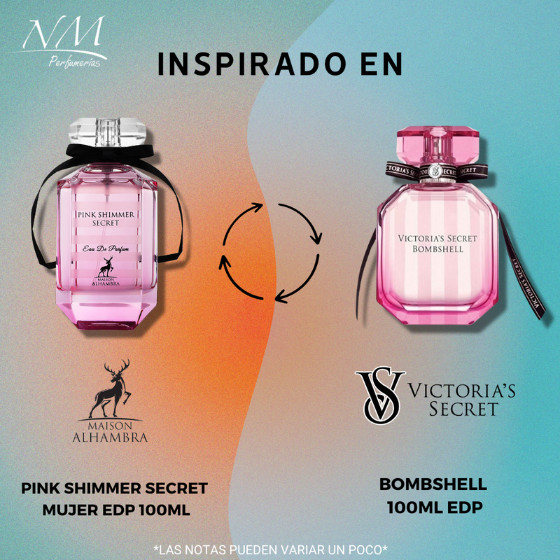Pink Shimmer Secret Maison Alhambra 100Ml Mujer Edp