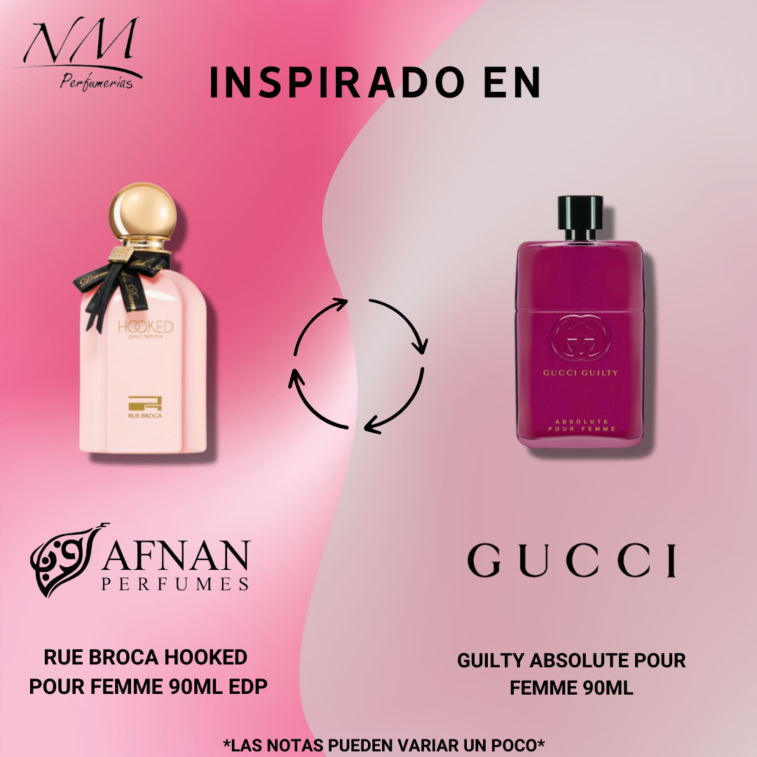 Rue Broca Hooked Afnan 90Ml Mujer Perfume