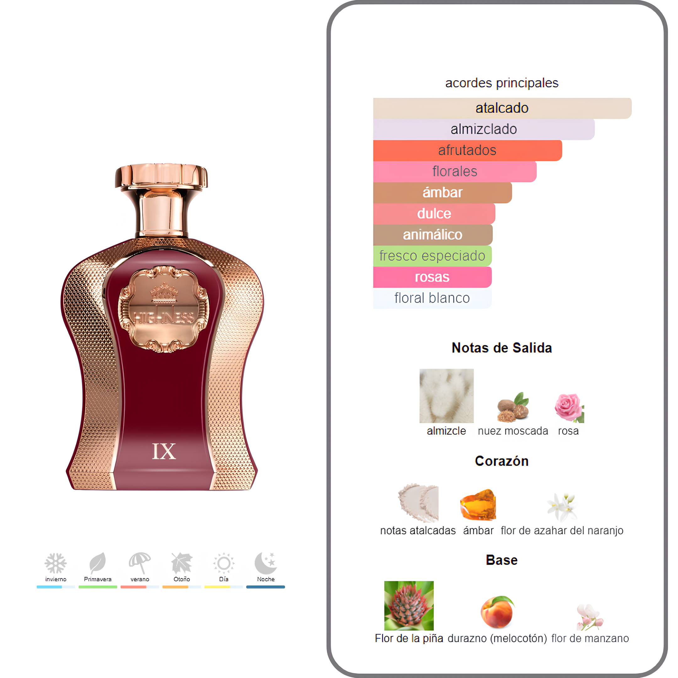 Highness Ix Maroon Afnan 100Ml Mujer Perfume