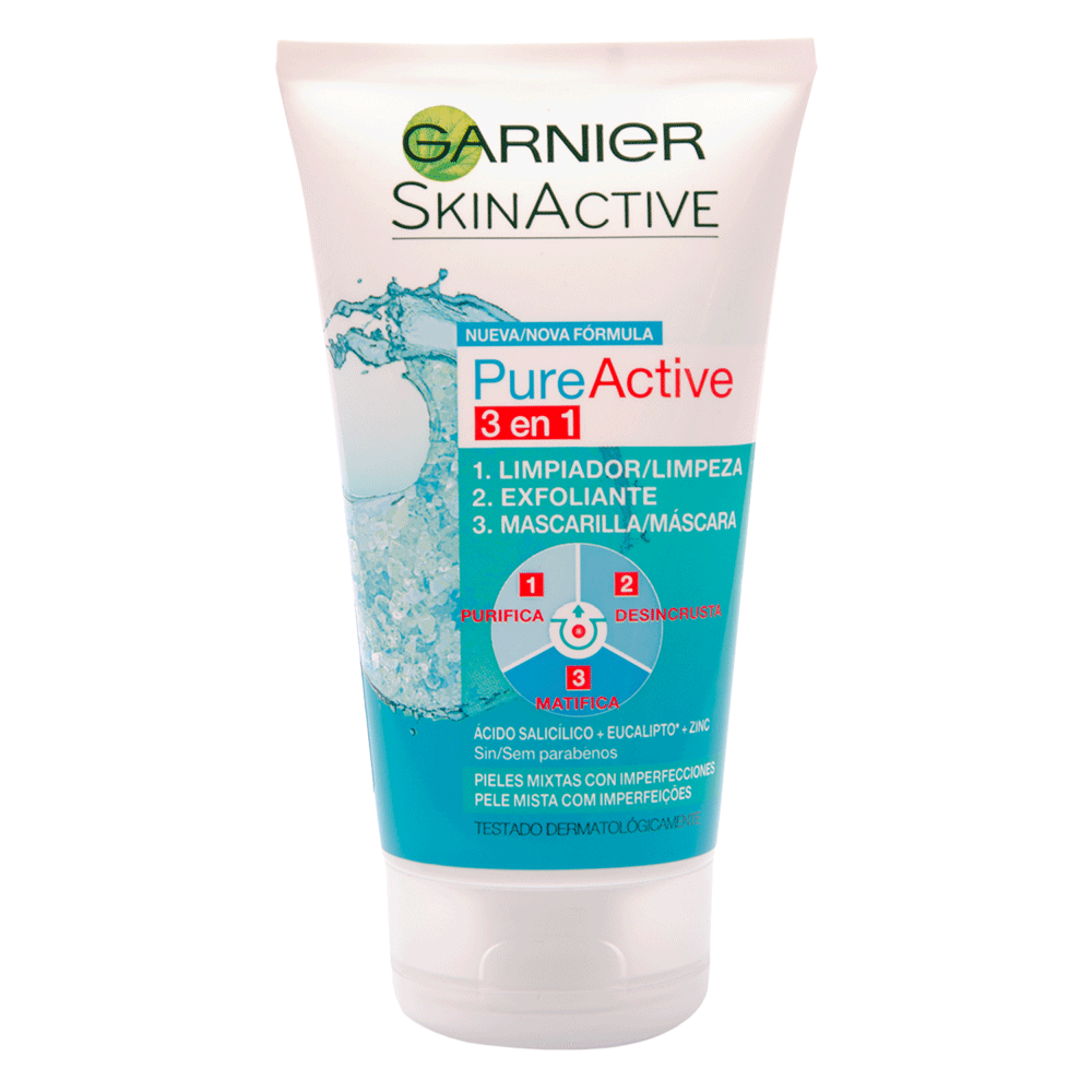 Limpiador Integral 3 En 1 De Arcilla Pure Active / Cosmetic