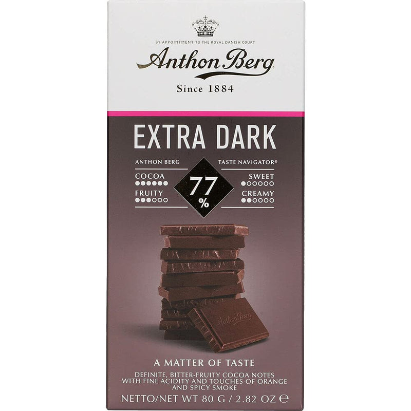 Tablet Extra Dark 77% Anthon Berg 80G Chocolate