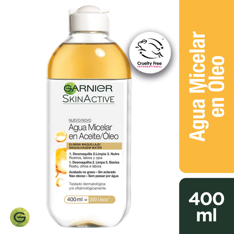 Agua Micelar En Óleo Skin Active 400 Ml / Cosmetic