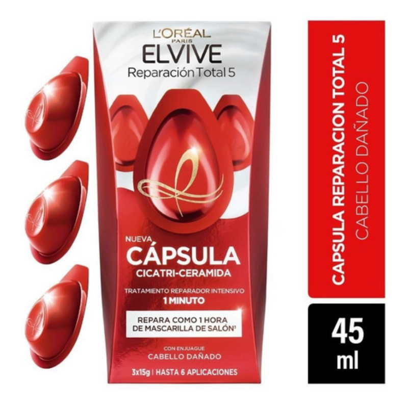Elvive Cápsulas Reparación Total 5 15Ml X 3 Ampollas