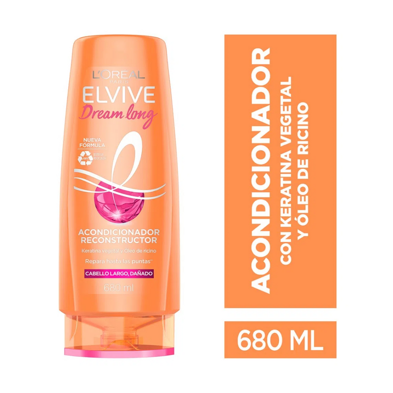 L'Oreal Paris Elvive Drean Long Acondicionador Reconstructor 680 Ml