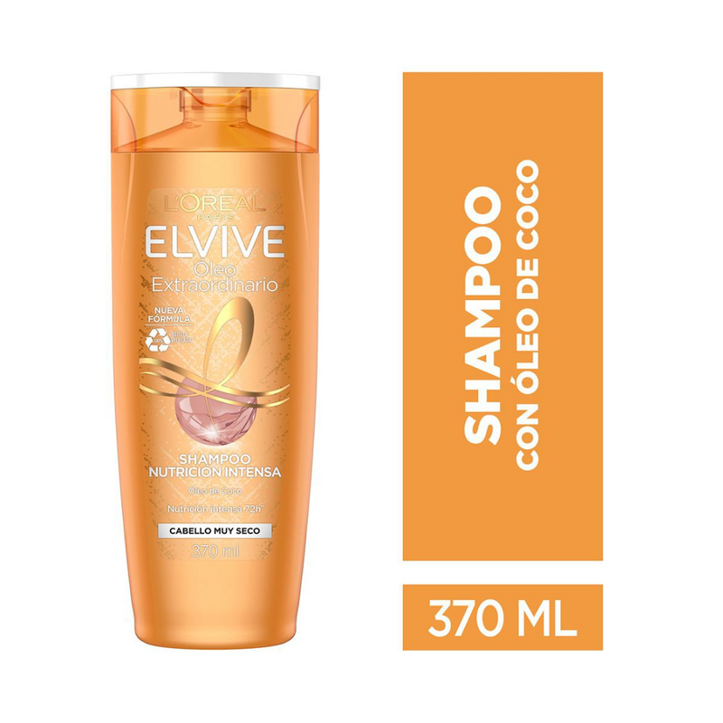 L'Oréal Paris Shampoo Elvive Óleo Extraordinario Cabello Muy Seco 370 Ml