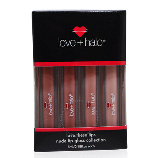 Nude Lipgloss Love + Halo 4Pc Set