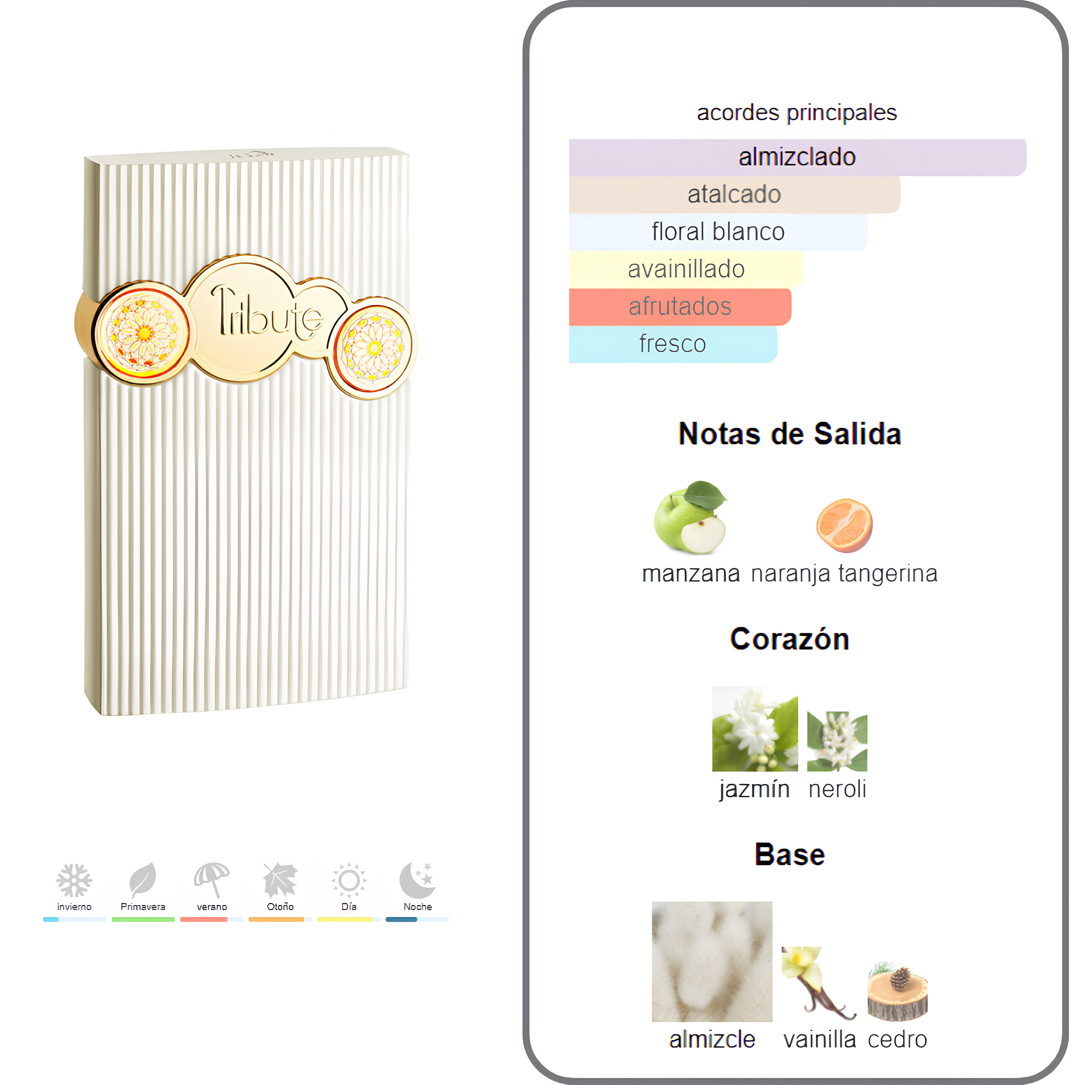 Tribute White Afnan 100Ml Mujer  Perfume