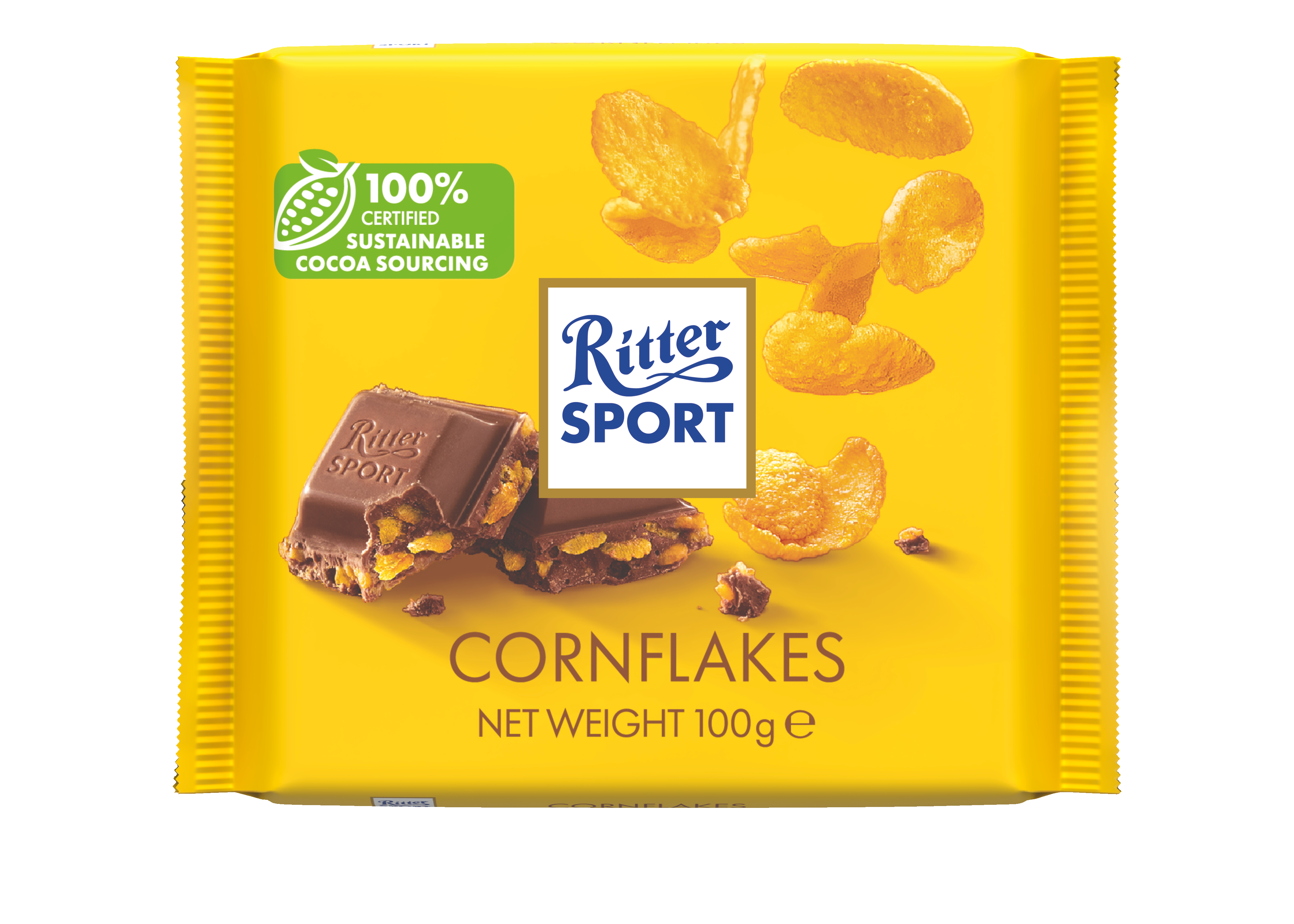 Milk With Cornflakes Ritter Sport 10X100G Chocolates
