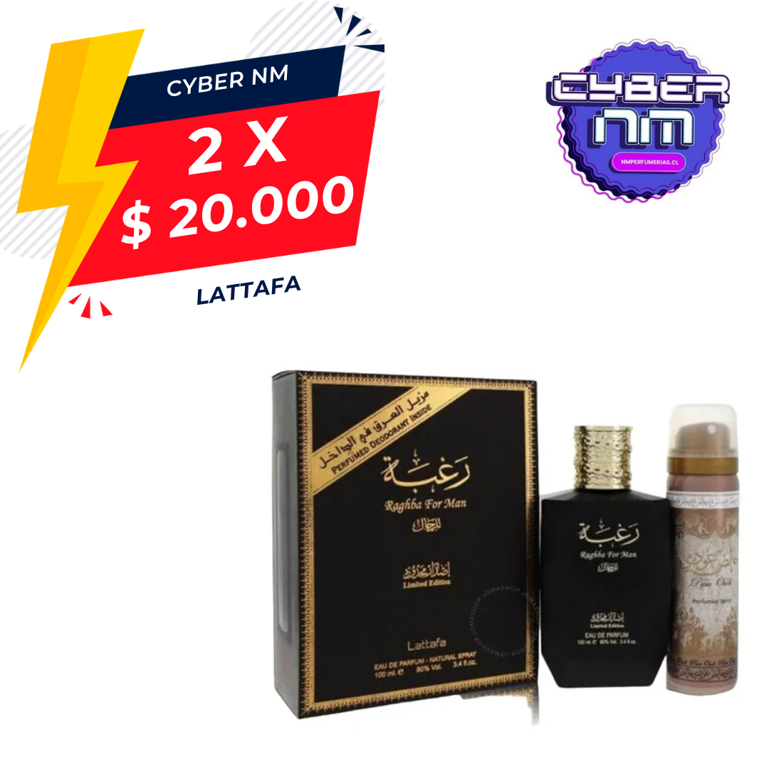 Raghba For Man Lattafa Estuche 100Ml Hombre Edp