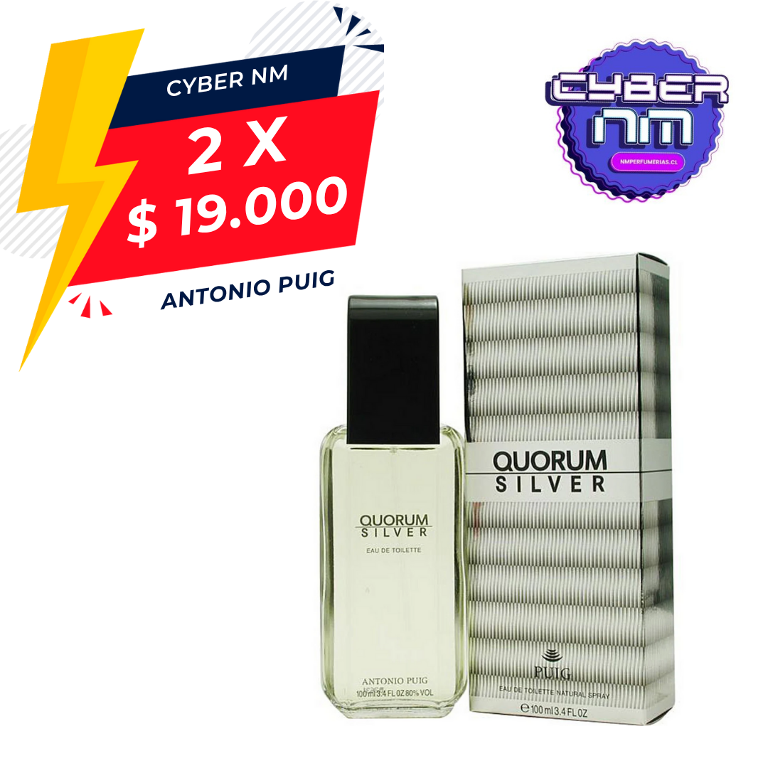 Quorum Silver Antonio Puig 100Ml Hombre Edt