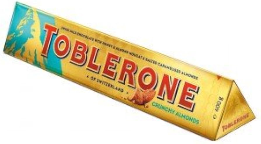 Tobleron Toblerone Crunchy Almonds 360Gm X 20 Chocolate