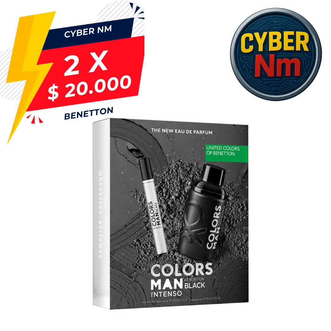 Colors Black Intense Benetton Estuche 100Ml Hombre Edp