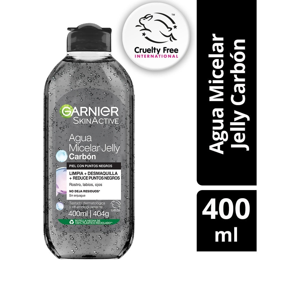 GAR MIC WAT PA CHARCOAL B400ML SPA