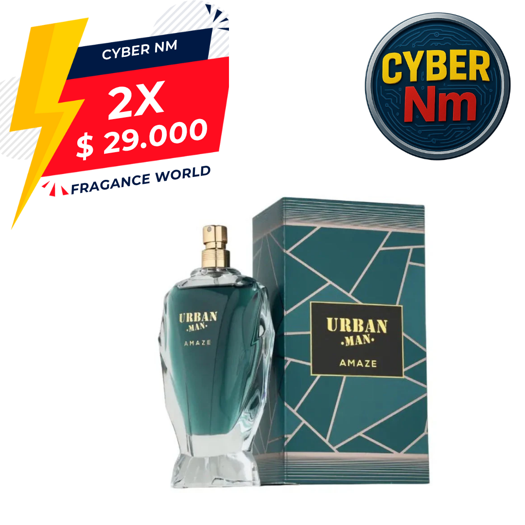Urban Man Amaze Fragrance World 90Ml Hombre Edp