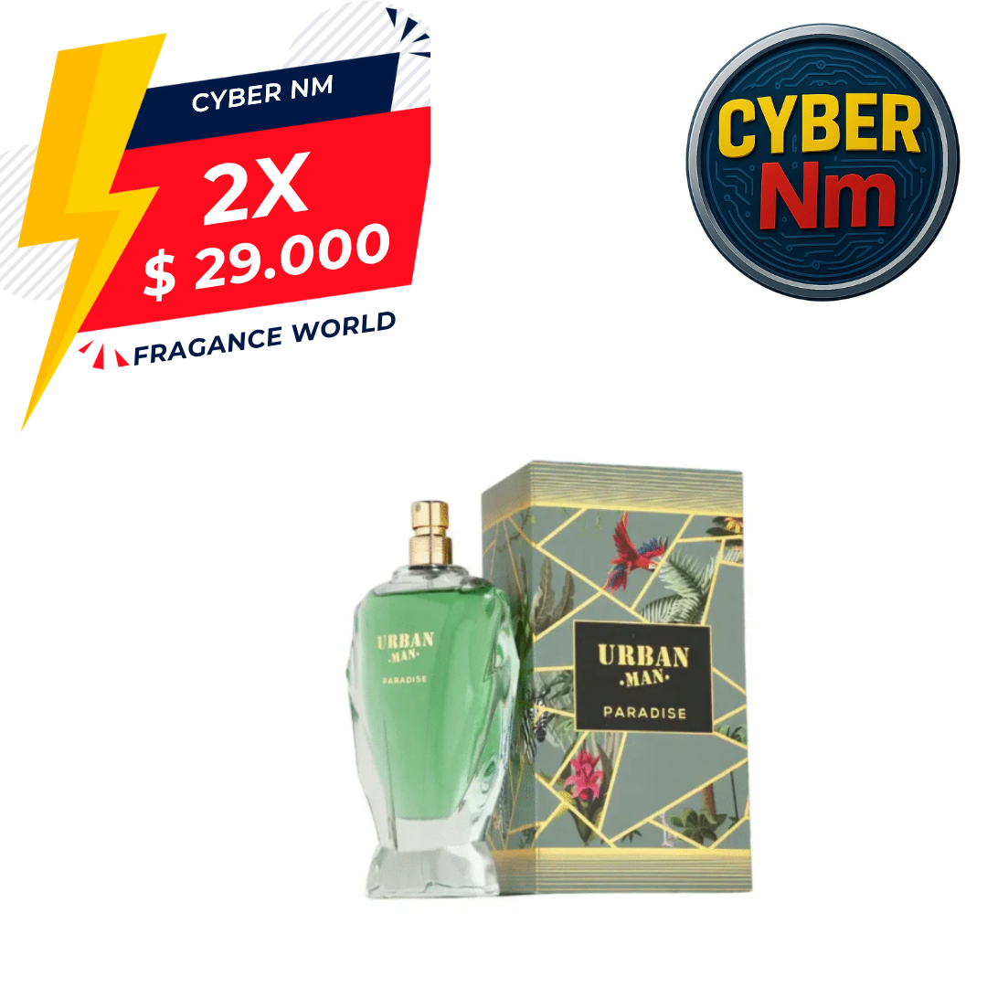 Urban Man Paradise Fragrance World 90Ml Hombre Edp