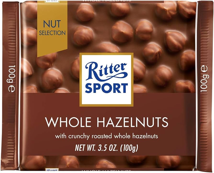 Milk Choco With Whole Nuts Ritter Sport 10X100G Chocolates