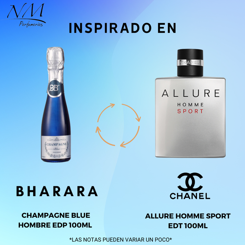 Champagne Blue Bharara 100Ml Hombre Edp