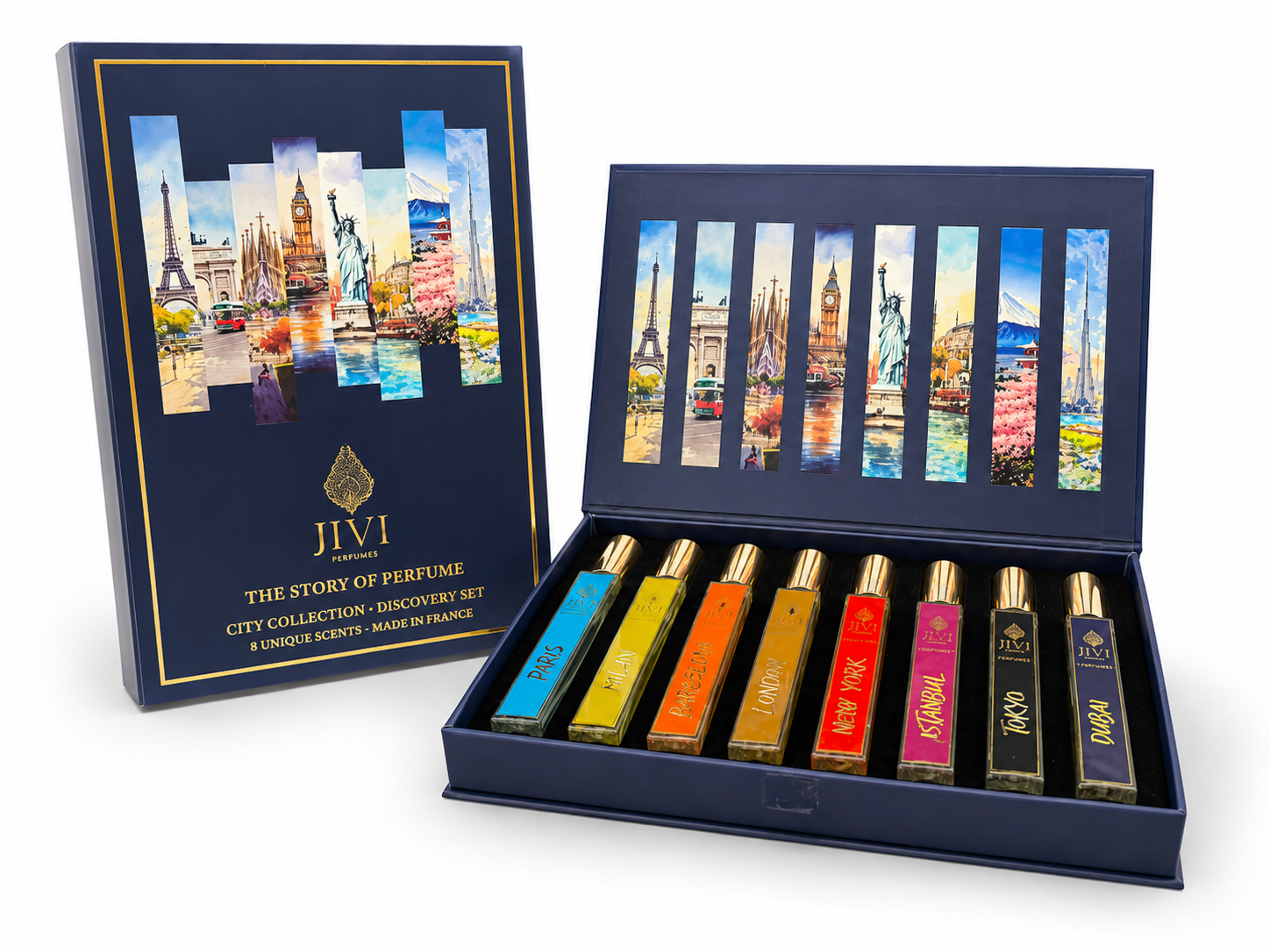 City Collection Jivi Parfums Mini Set 8X10Ml Unisex Edp