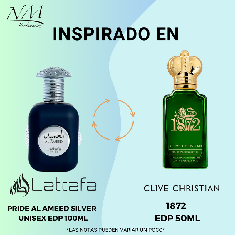 Pride Al Ameed Silver Lattafa 100Ml Unisex Edp