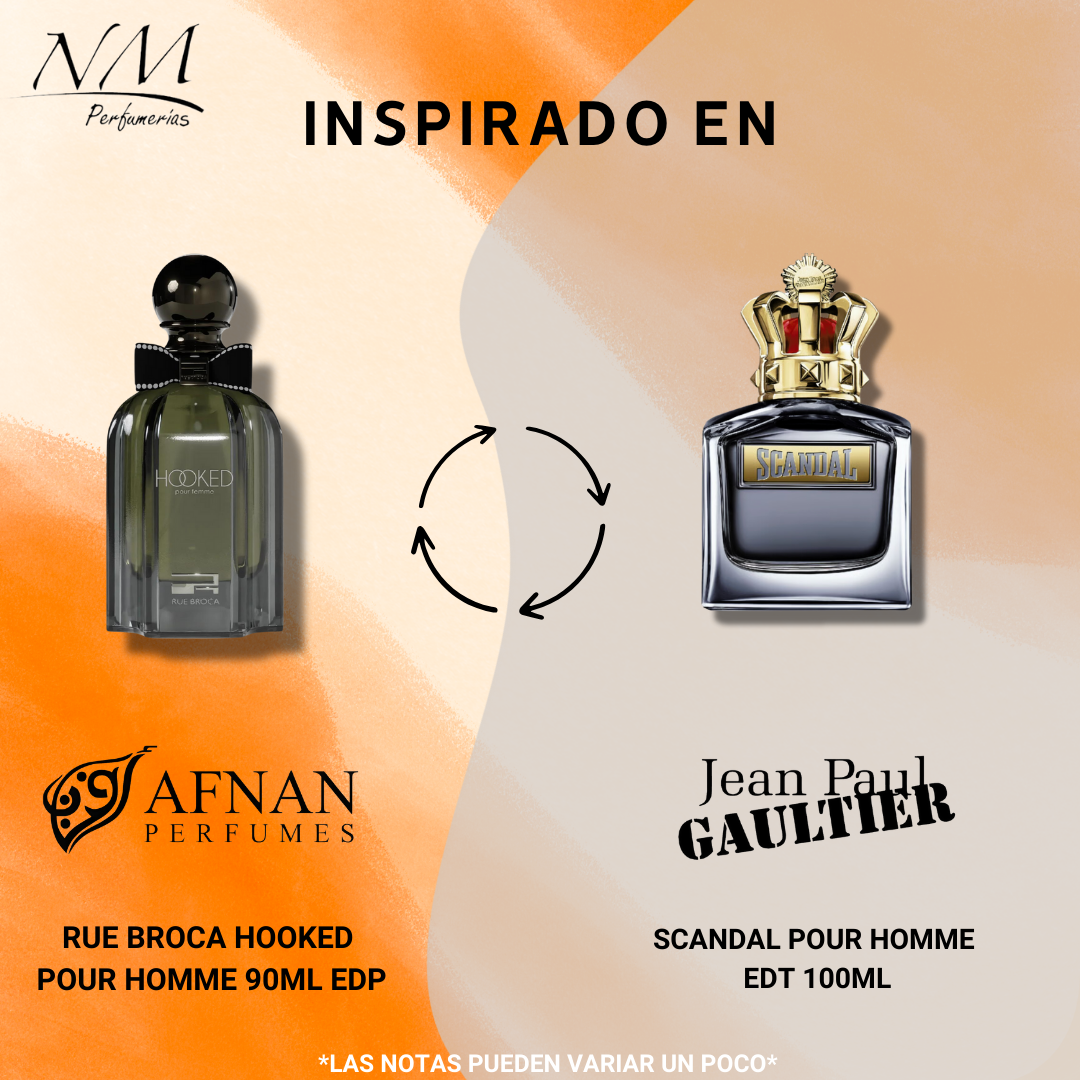 Rue Broca Hooked Afnan 90Ml Hombre  Perfume
