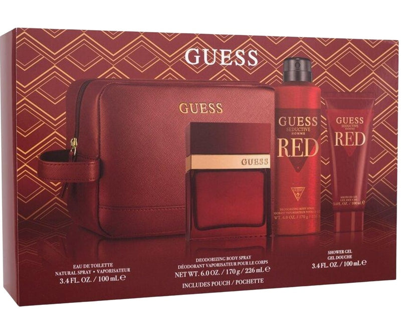 Seductive Red Guess Estuche 4pcs 100Ml Hombre Edt