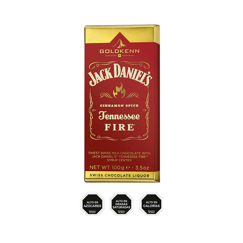 Jack Daniels Tennessee Fire Goldkenn 100G Chocolate