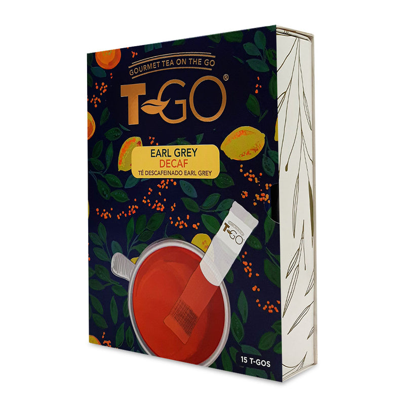 T-GO Te Earl Grey descafeinado gourmet. 15 Tiras