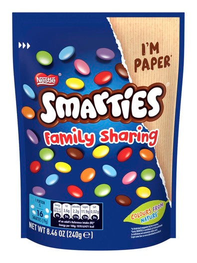 Smarties Sharing Bag Nestle 10X240G  Chocolate