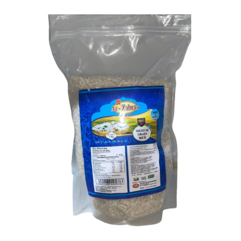 Arroz Grano Medio Grado 1 Az-Zahraa 1kg Bolsa