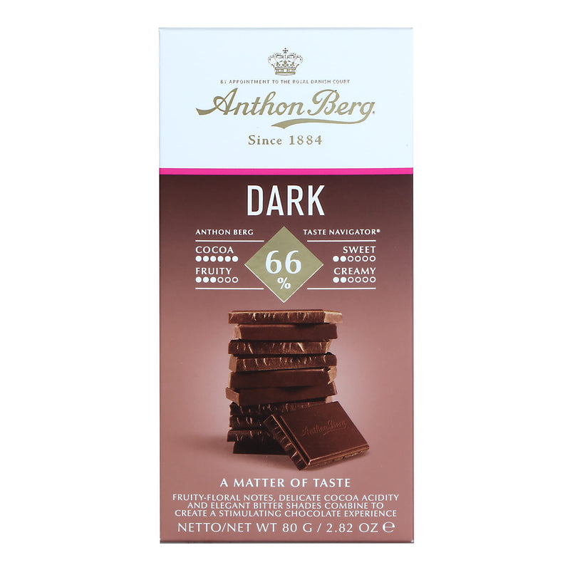 Tablet Dark 66% Anthon Berg 80G Chocolate