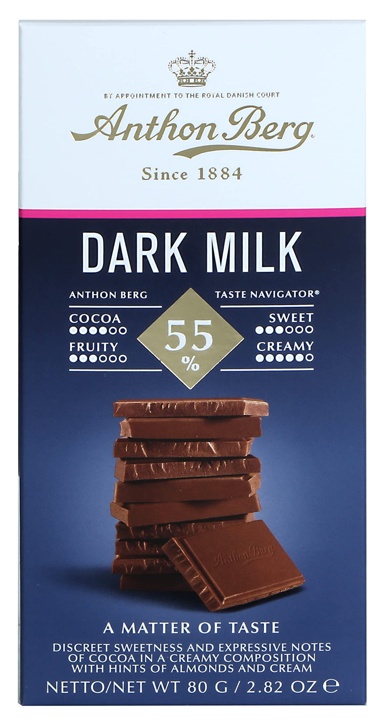 Tablet Dark Milk 55% Anthon Berg 80G Chocolate