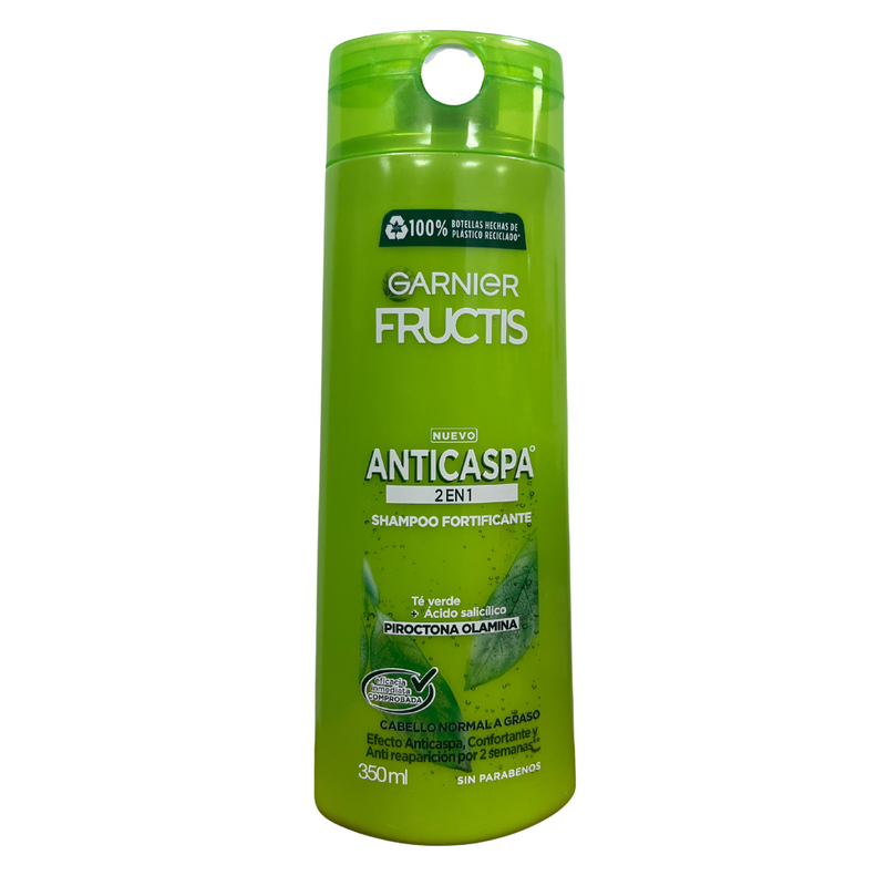 Shampoo Fructis Fortificante Garnier Anticaspa 2 En 1 - 350Ml