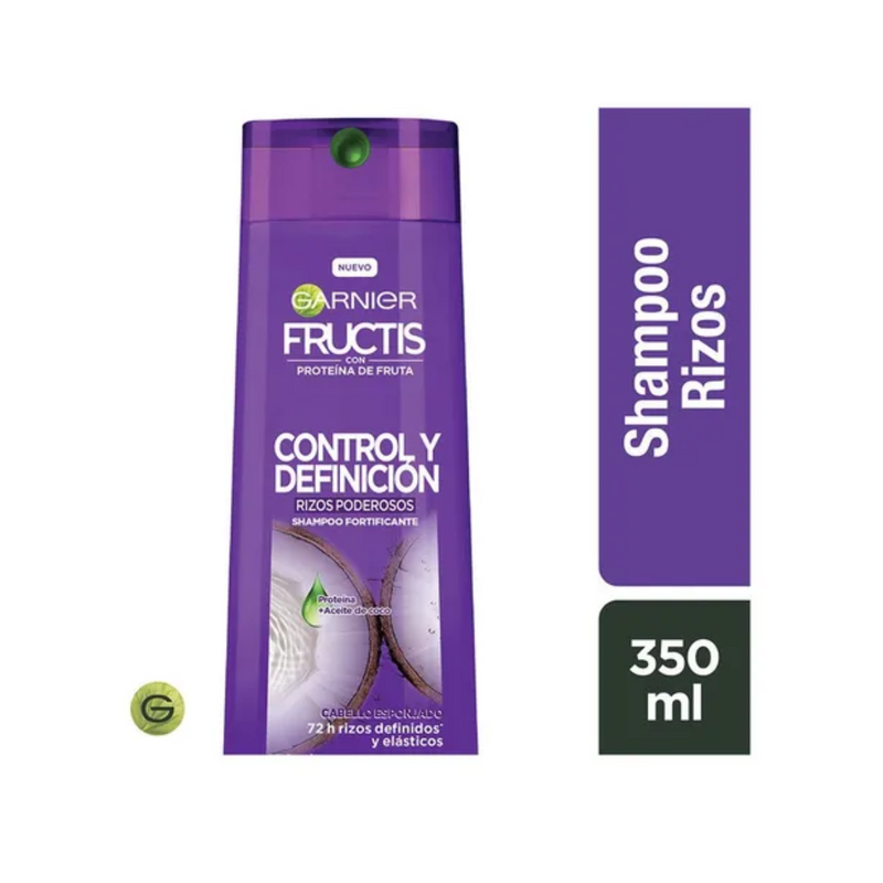 Garnier Fructis Rizos Control Y Definición Shampoo 350 Ml