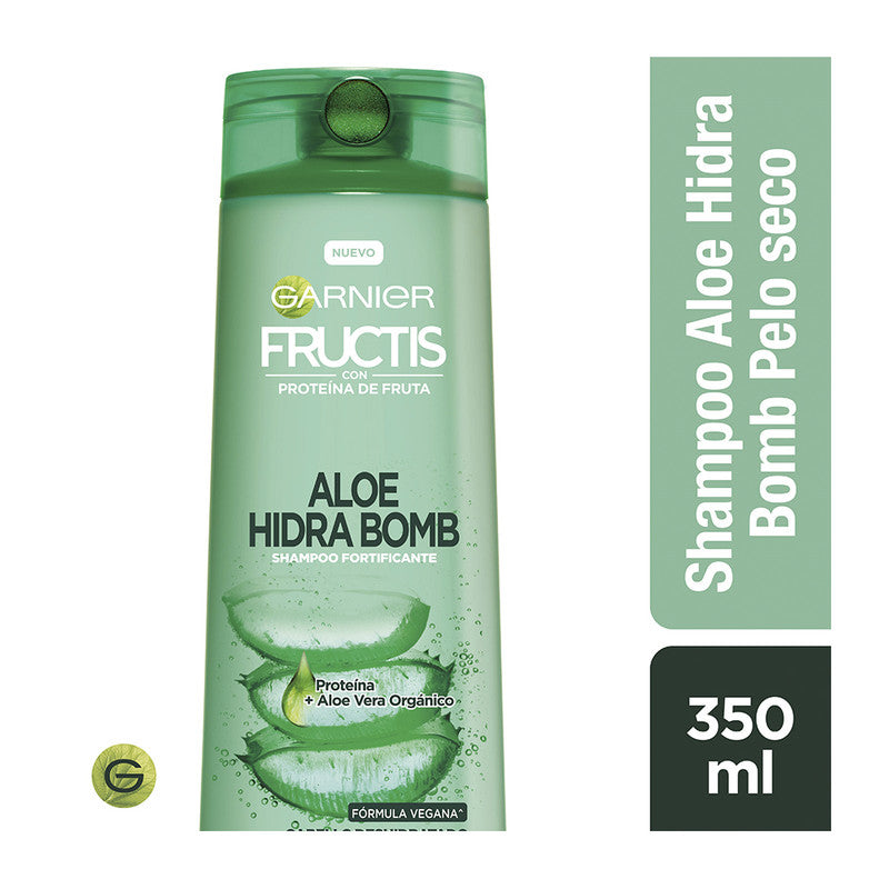 Shampoo Fructis Aloe Hidra Bomb Proteina Aloe Vera Cab Deshidratado  350 Ml