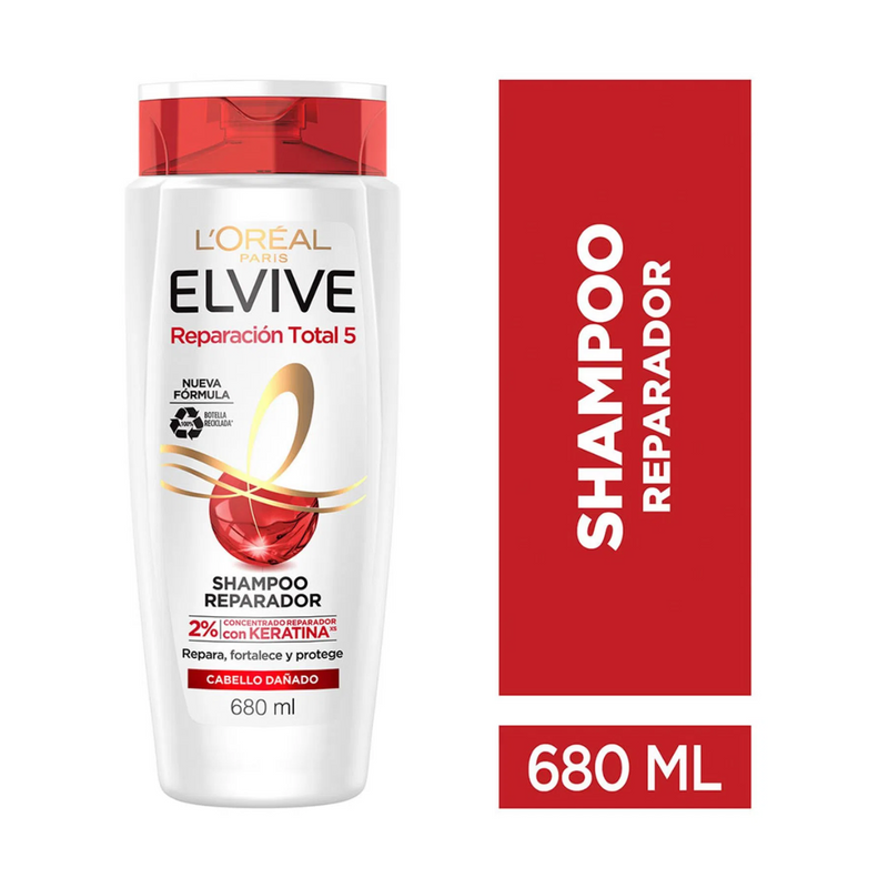 L'Oréal Paris Elvive Reparación Total 5 Shampoo 680 Ml