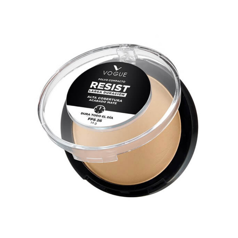 Polvo Compacto Vogue Resist Glamour 14 G.