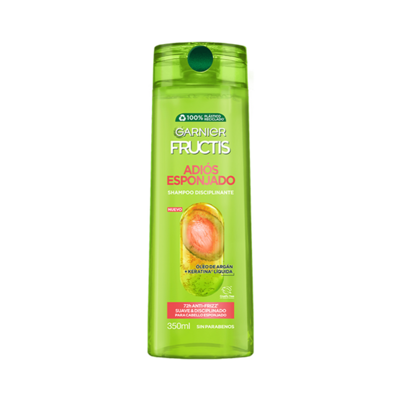 Shampoo Disciplinante Garnier Fructis Adiós Esponjado 350 Ml