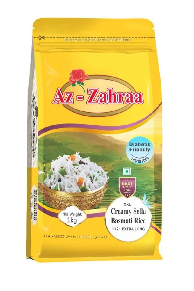 Arroz Basmati Xxl Creamy Sella Az-Zahraa 1kg