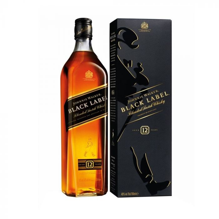 Whisky Black Label Estuche Johnnie Walker 700Ml Alc 40% Botella